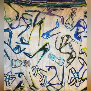 Brand new Jimmy Choo shoe square scarf